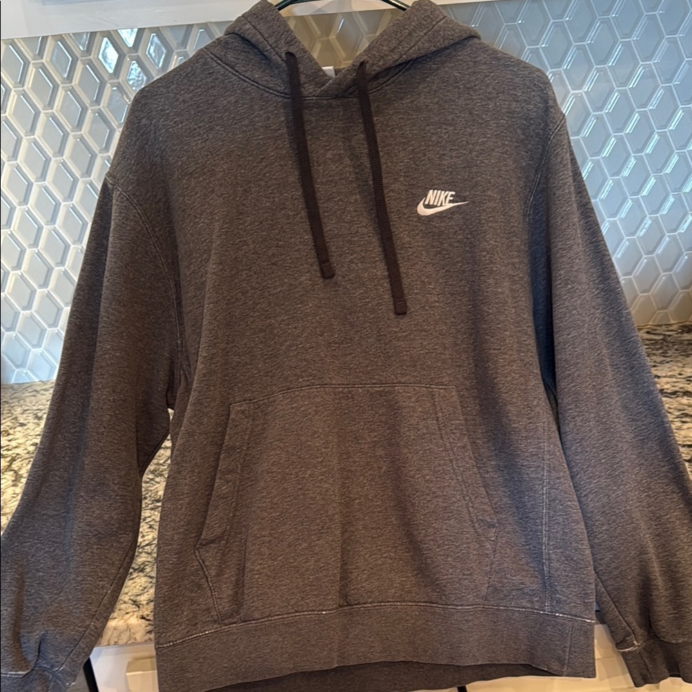 Nike Gray Pullover Sweater with Hood